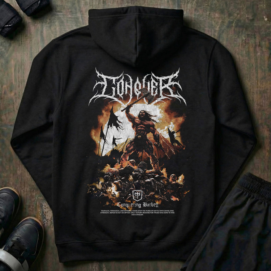The Barbarian pullover hoodie in Black