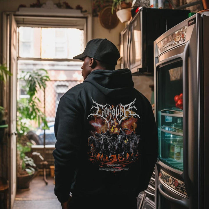 The Four Horsemen pullover hoodie in Black