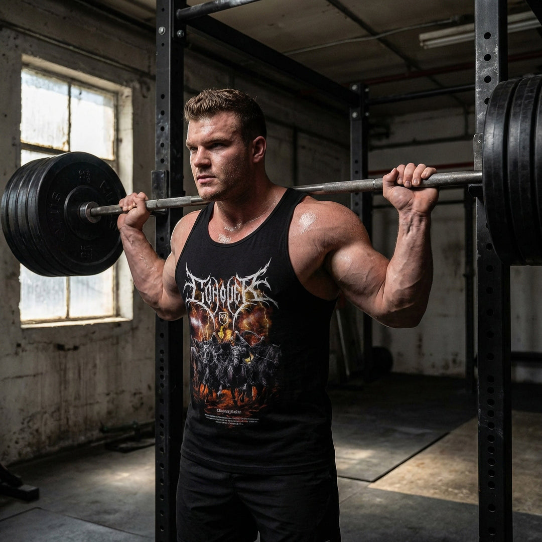 The Four Horsemen - on Black tank top - Conquering Barbell