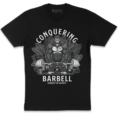 The Silverback - Black Tee - Conquering Barbell