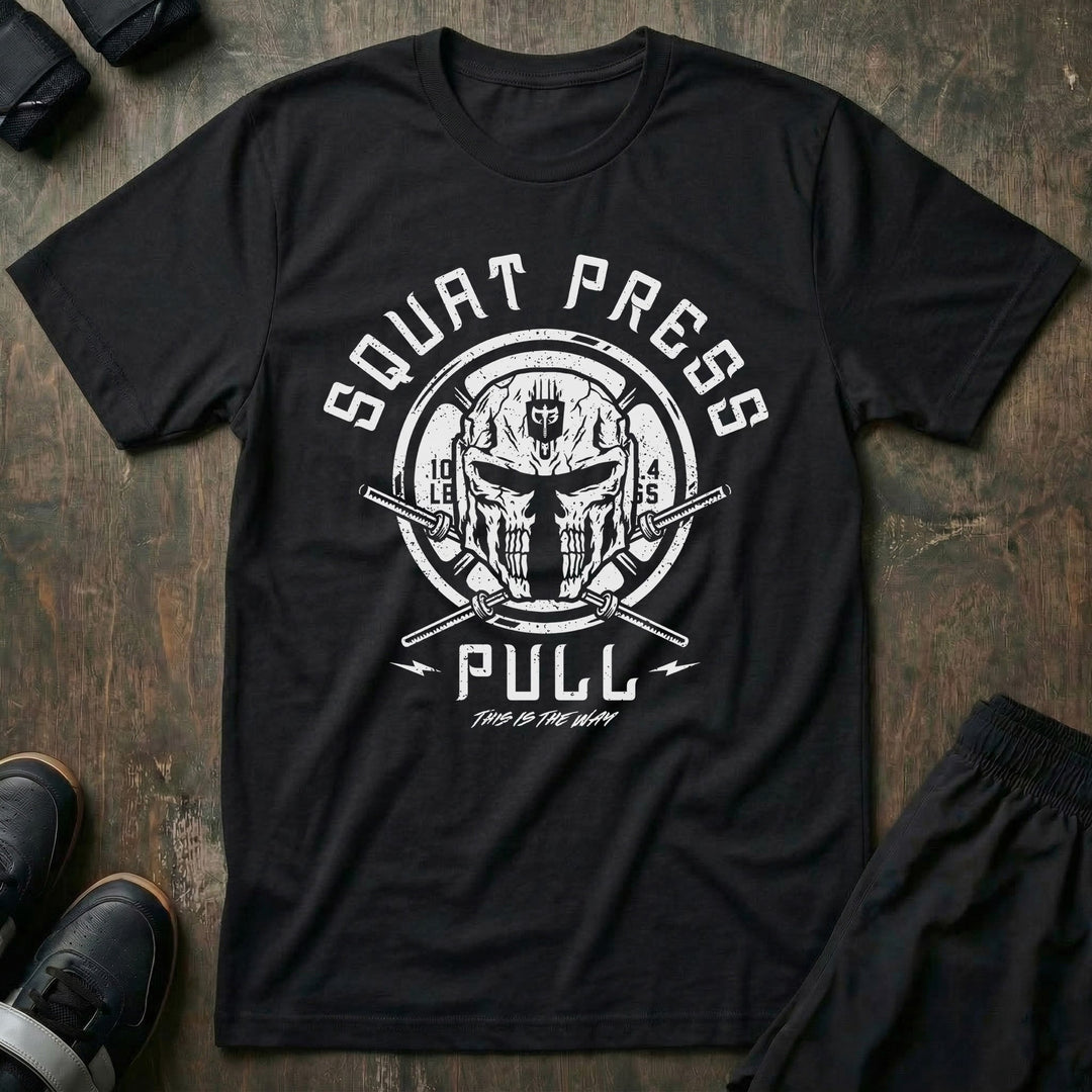 The Skull Helmet Tee - Conquering Barbell