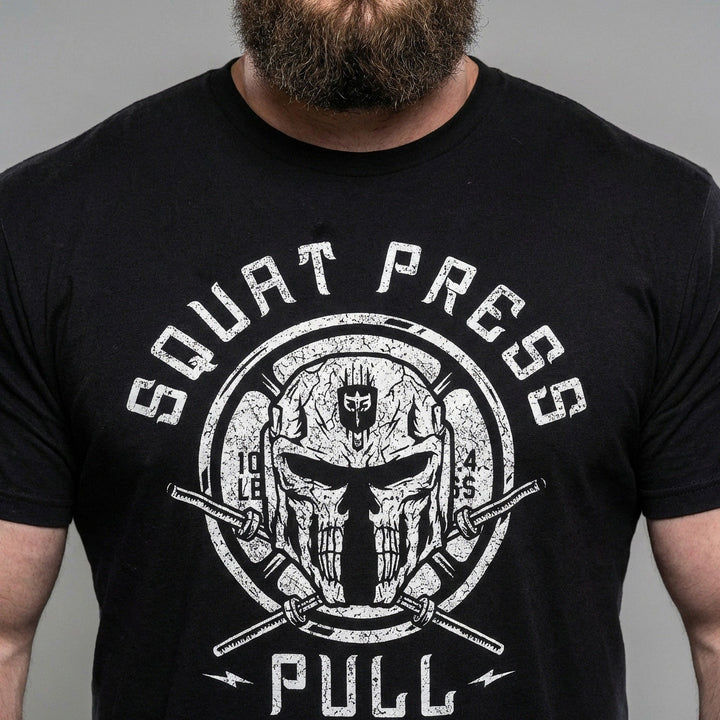 The Skull Helmet Tee - Conquering Barbell