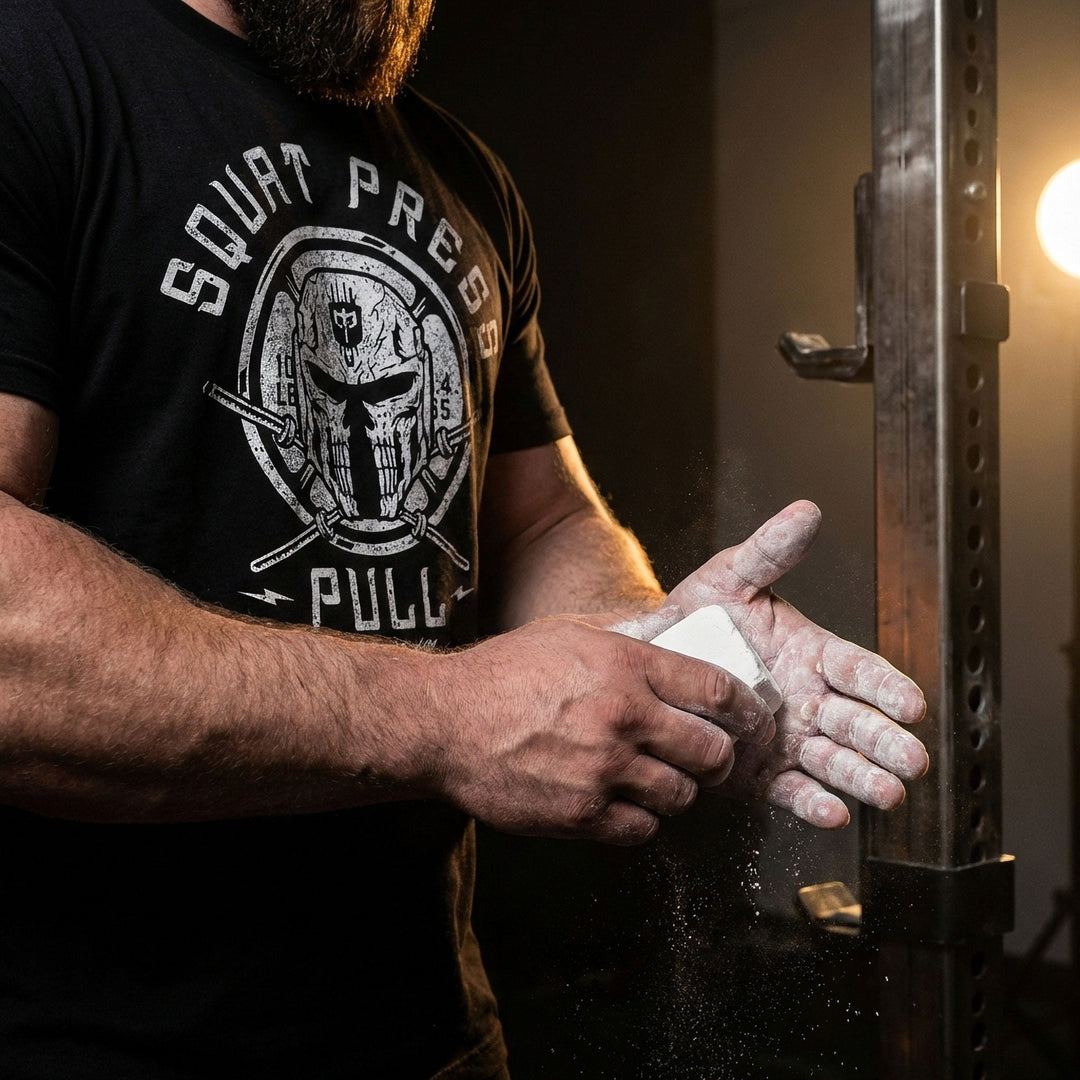 The Skull Helmet Tee - Conquering Barbell