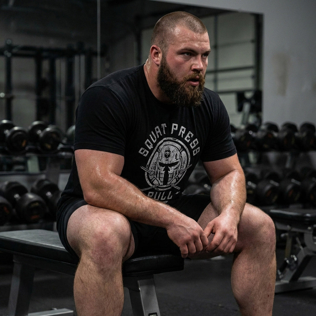 The Skull Helmet Tee - Conquering Barbell