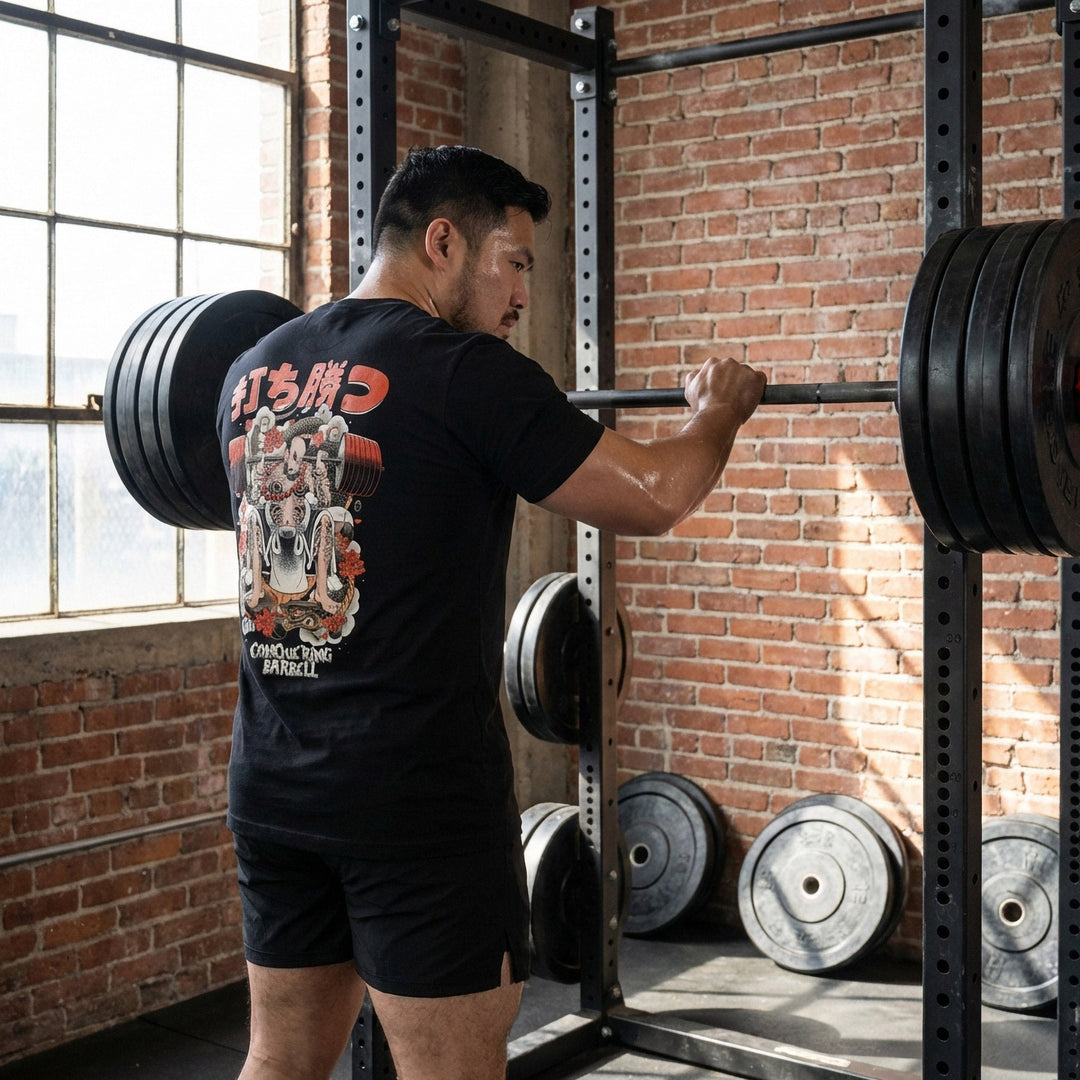 The Tattoed Priest - Black Tee - Conquering Barbell