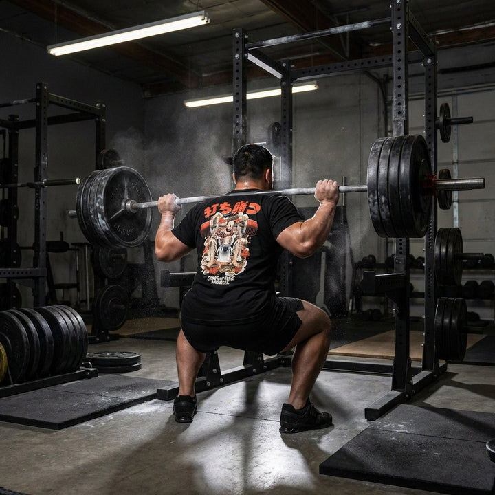 The Tattoed Priest - Black Tee - Conquering Barbell