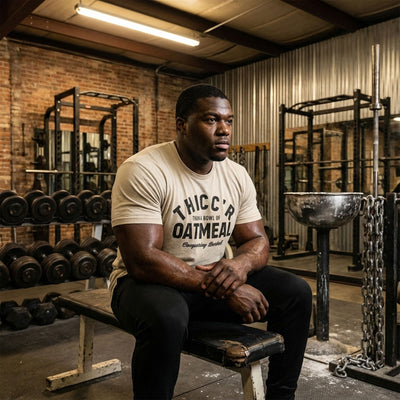 Thicc'r than a bowl of oatmeal Tee - Conquering Barbell