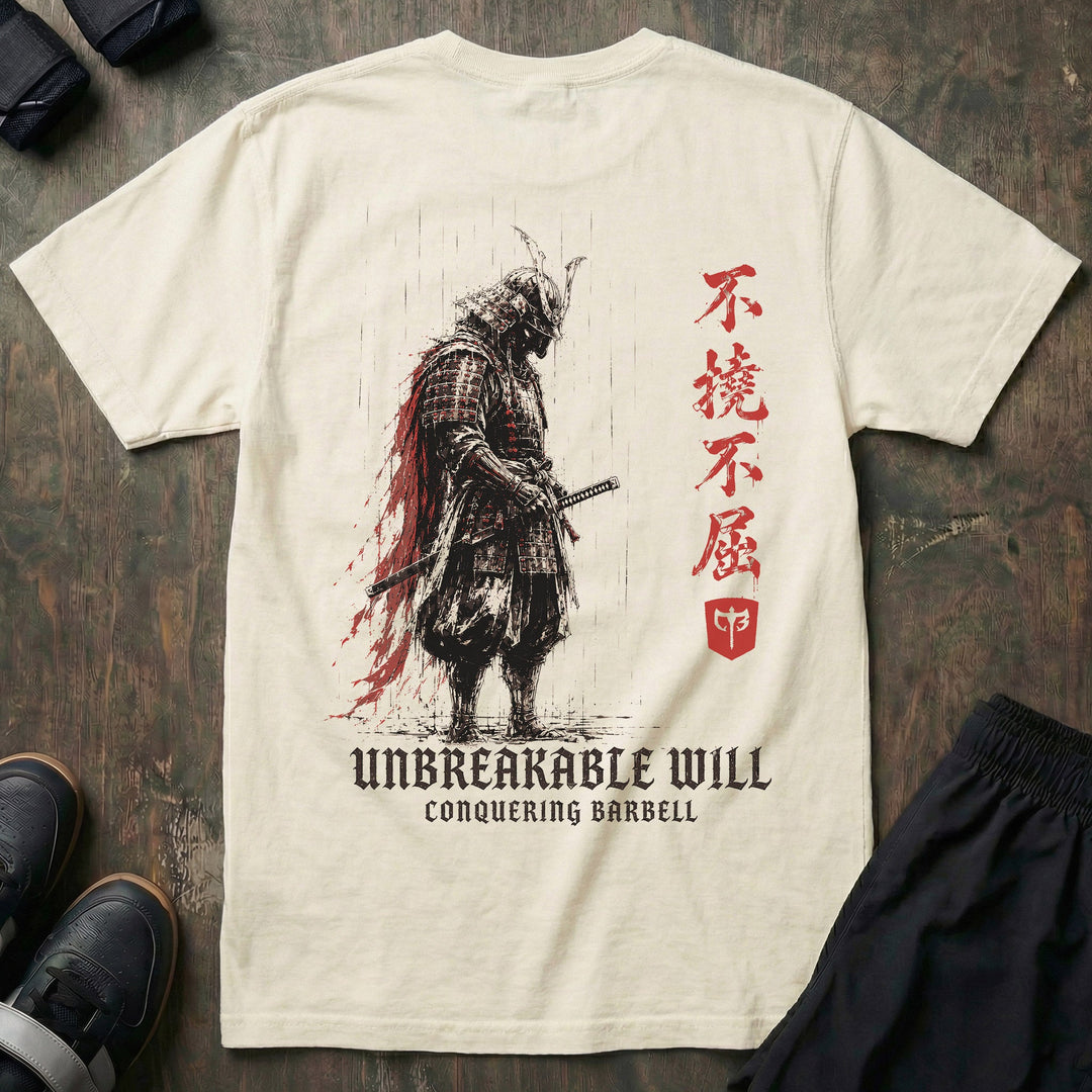 Unbreakable Will Samurai relaxed fit tee in Ivory