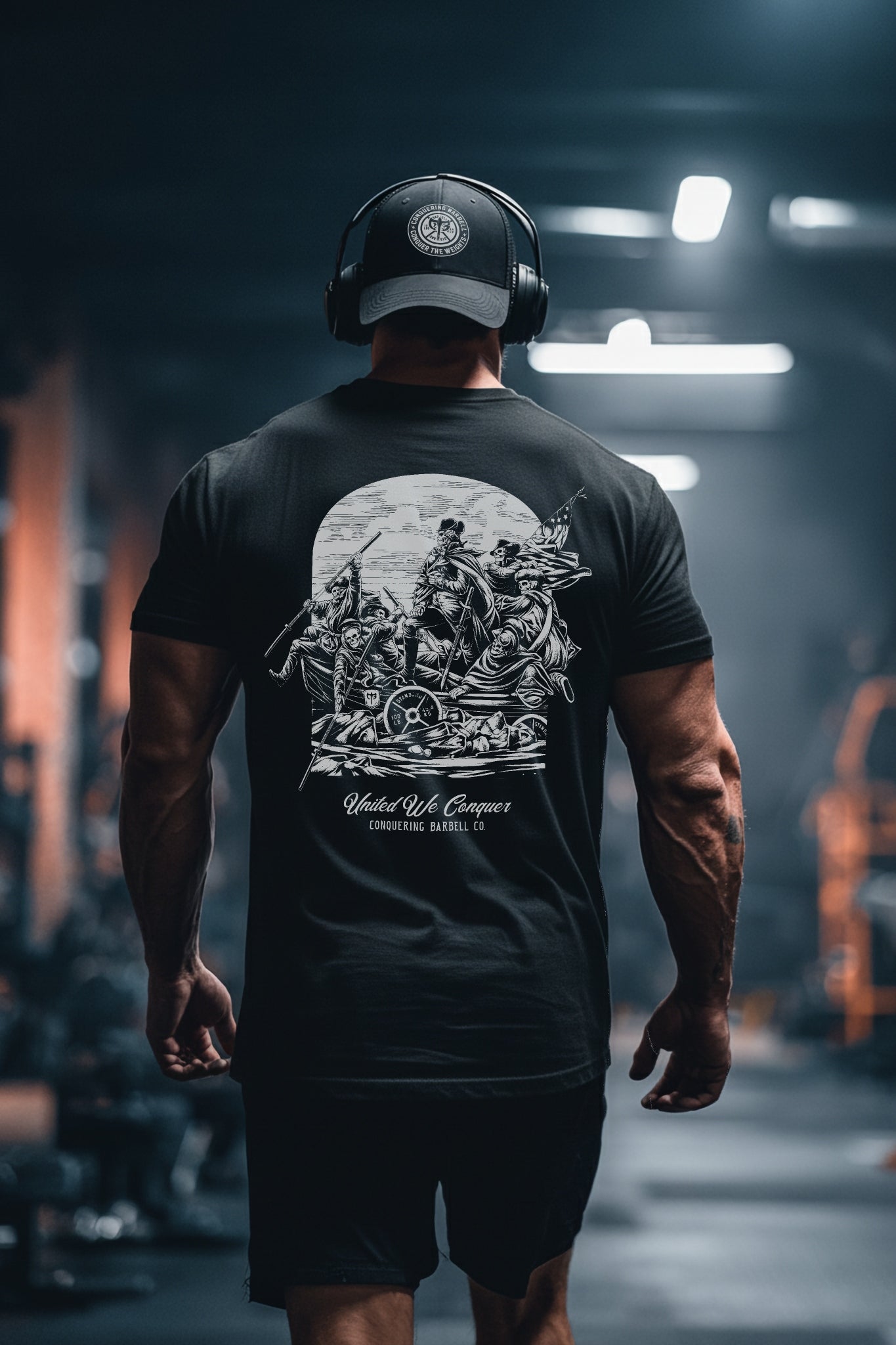 United We Conquer - Black Tee - Conquering Barbell