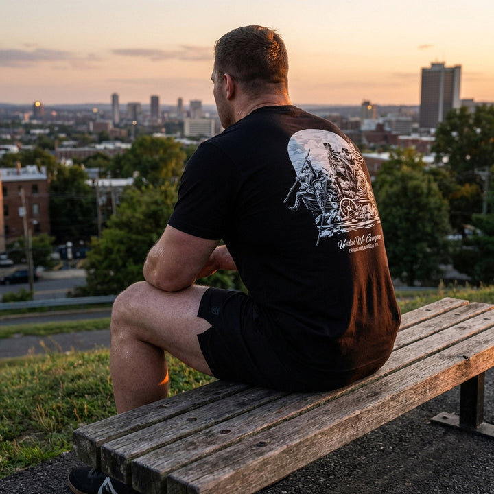 United We Conquer - Black Tee - Conquering Barbell