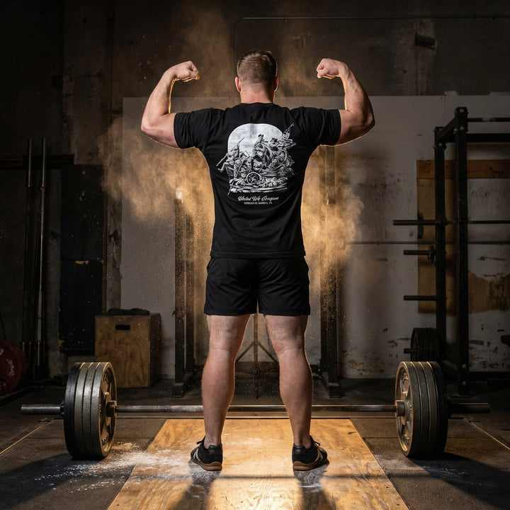 United We Conquer - Black Tee - Conquering Barbell