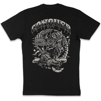 Viking Dragon - Black Tee - Conquering Barbell