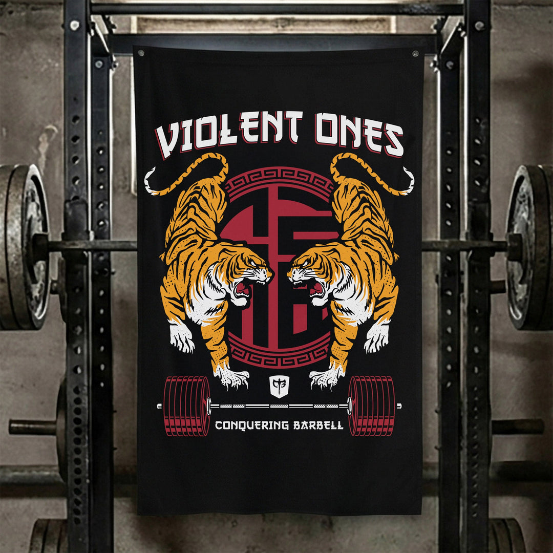 Violent Ones Flag - 3' x 5' Polyester Flag - Conquering Barbell