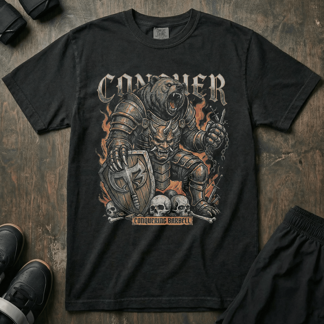 War Bear - Relaxed Fit Tee - Conquering Barbell