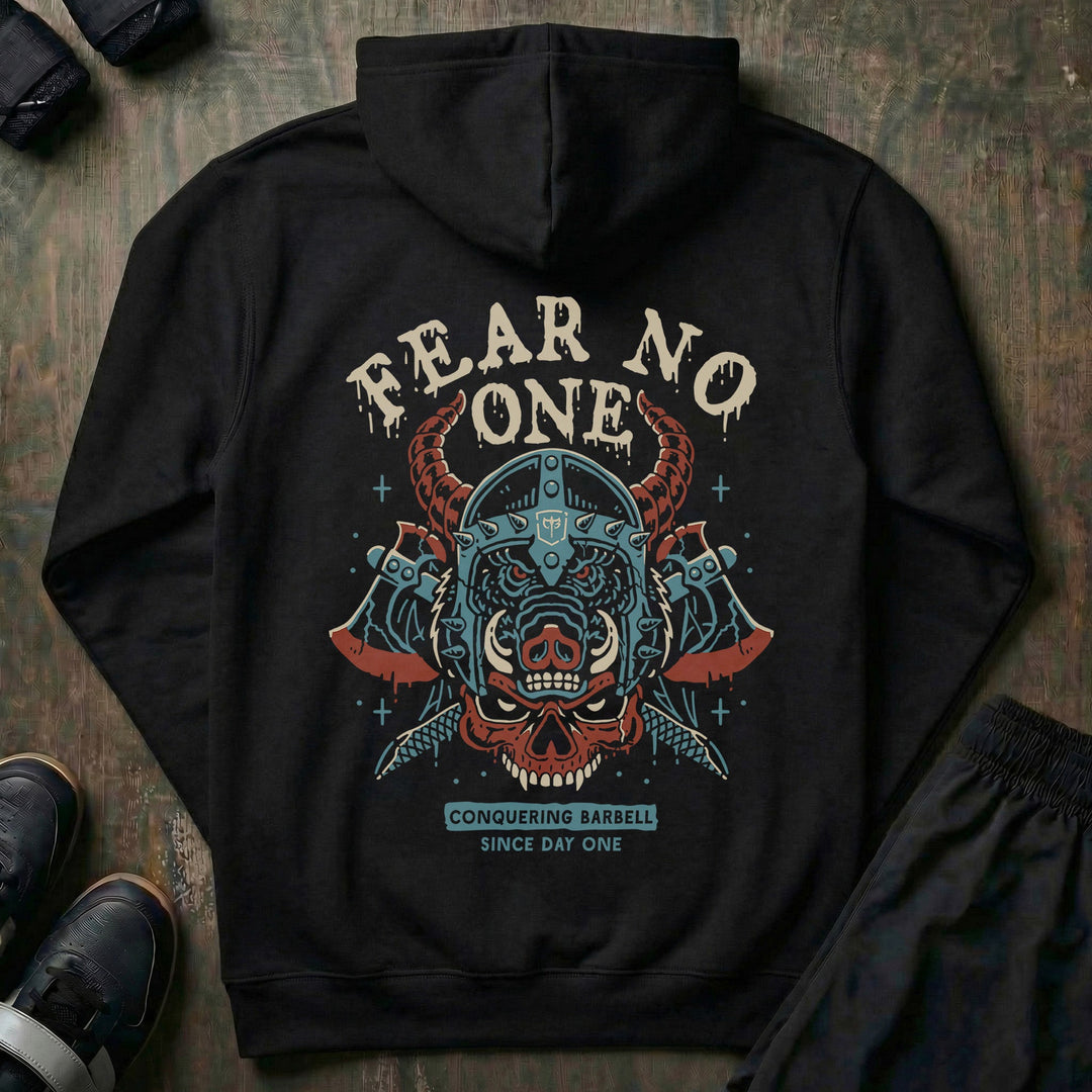 Warrior Fear No One pullover hoodie in Black
