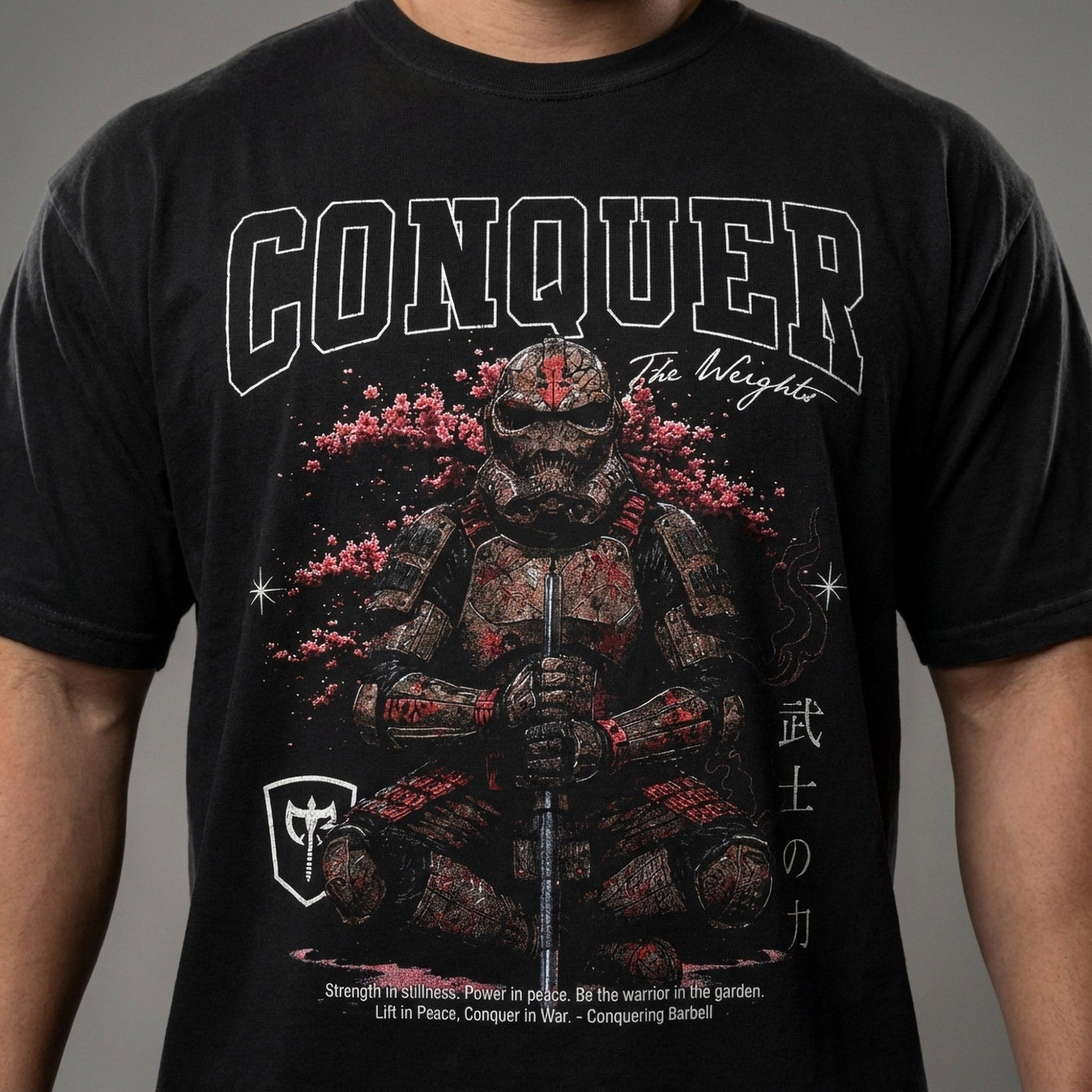 Warrior in the Garden - Relaxed Fit tee - Conquering Barbell