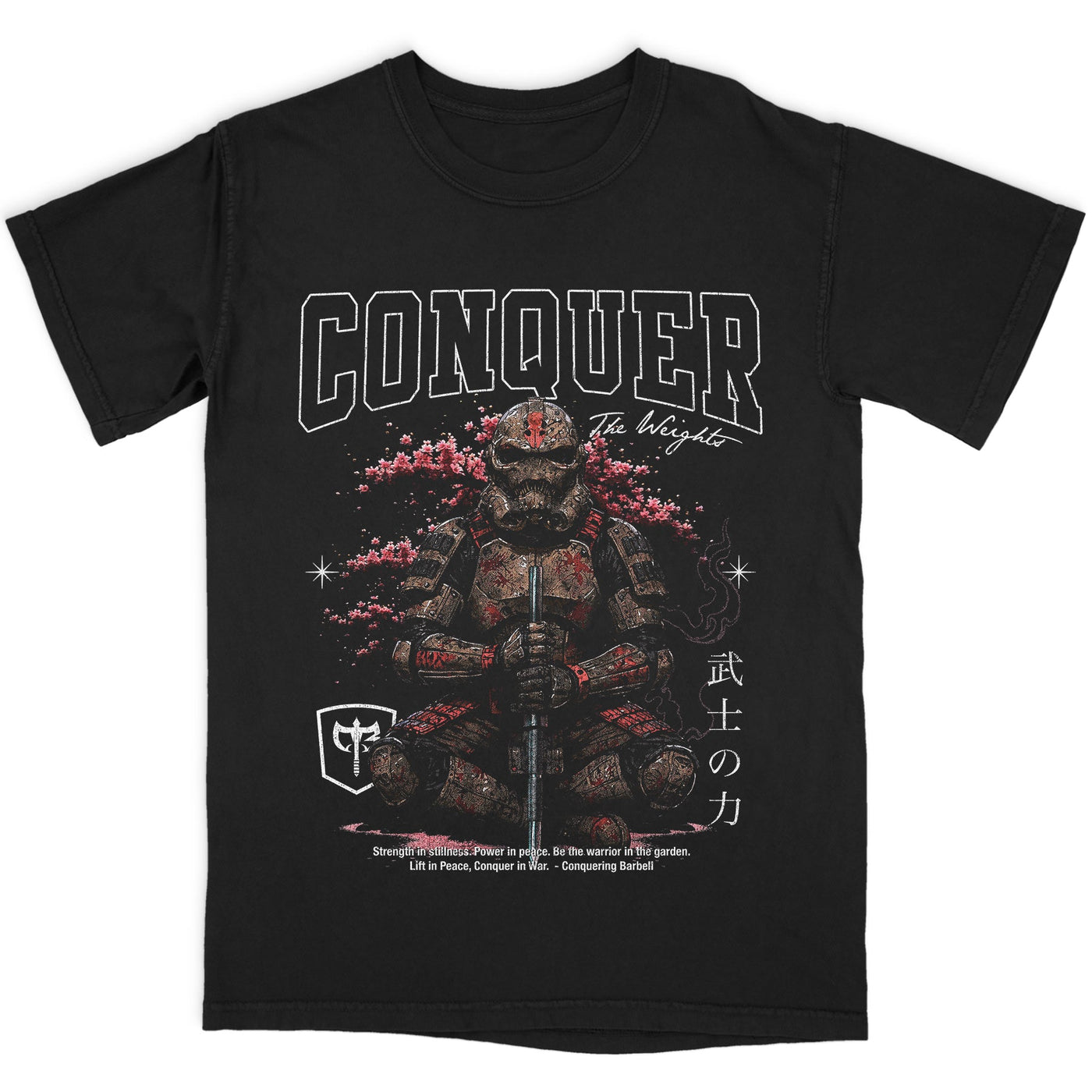 Warrior in the Garden - Relaxed Fit tee - Conquering Barbell
