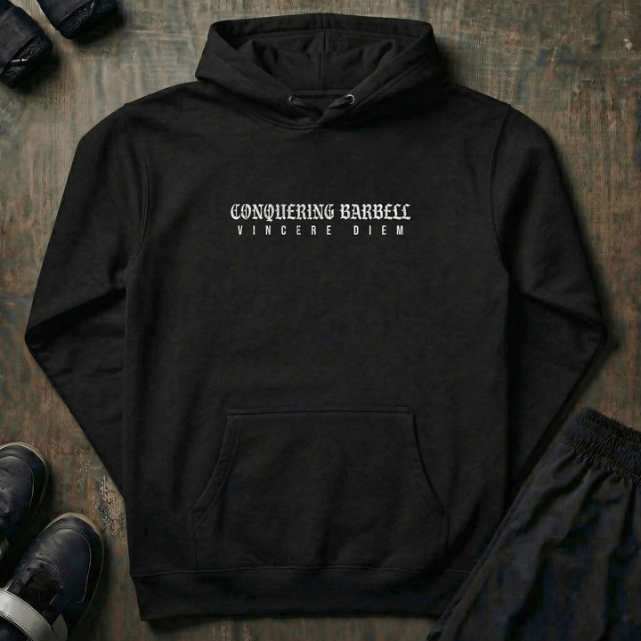Win the Day Angel vs Demon pullover hoodie in Black