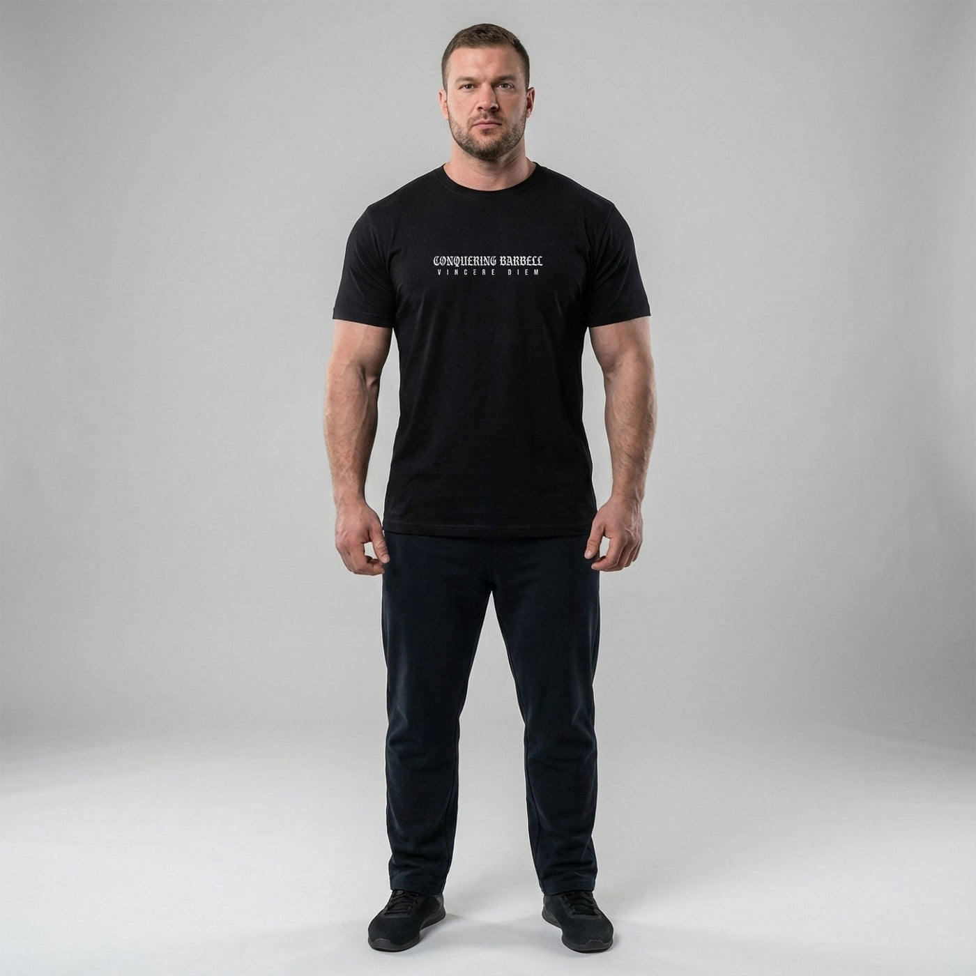 Win the Day - Angel vs Demon Tee - Conquering Barbell