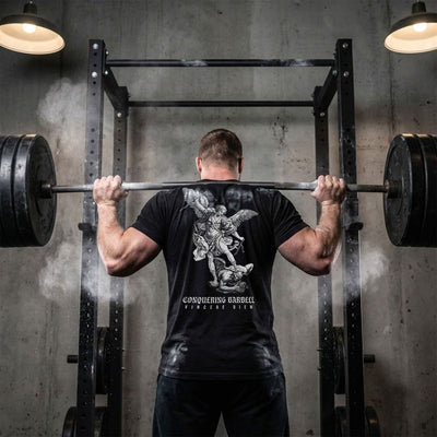 Win the Day - Angel vs Demon Tee - Conquering Barbell