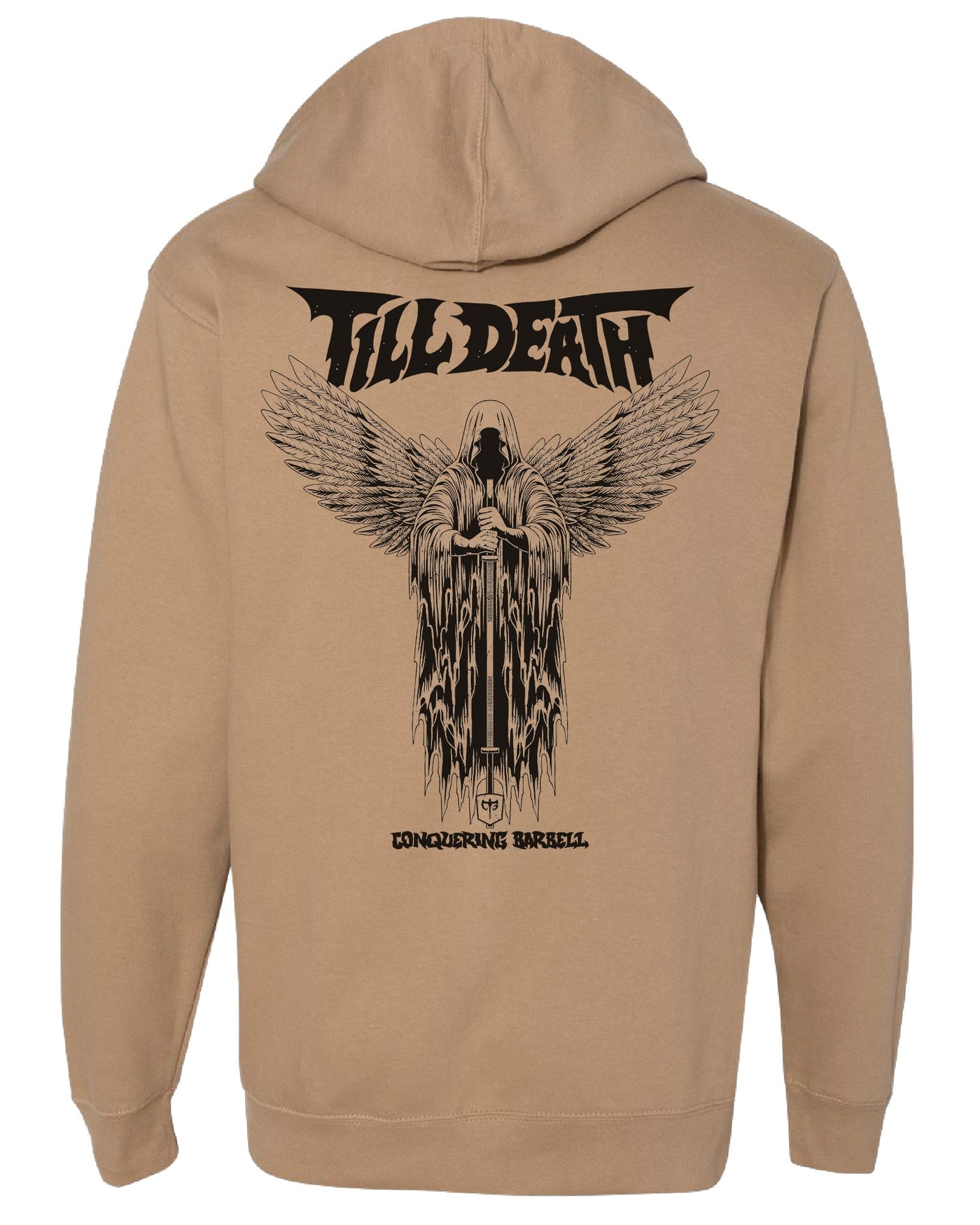 Angel of Barbell Death Pullover Hoodie - Conquering Barbell