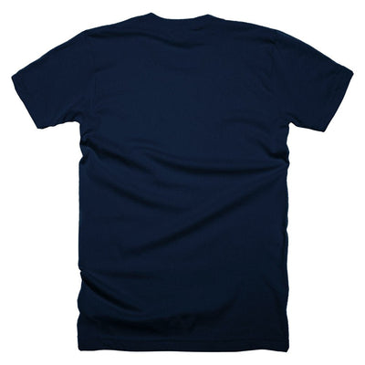 Bar is loaded - on Navy Tee - Conquering Barbell