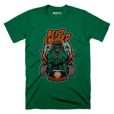 Beast Engaged Tee - Conquering Barbell