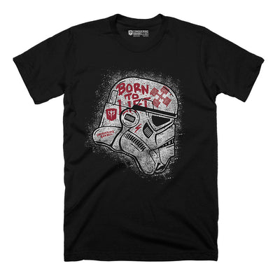 Born to Lift - on Black Tee - Conquering Barbell