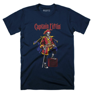 Captain Liftin' - Tee - Conquering Barbell