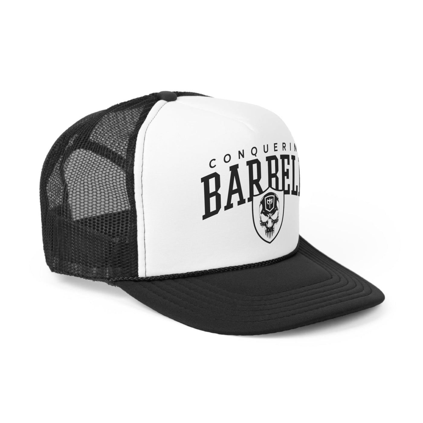CB Athletics - Black/White Trucker Cap - Conquering Barbell