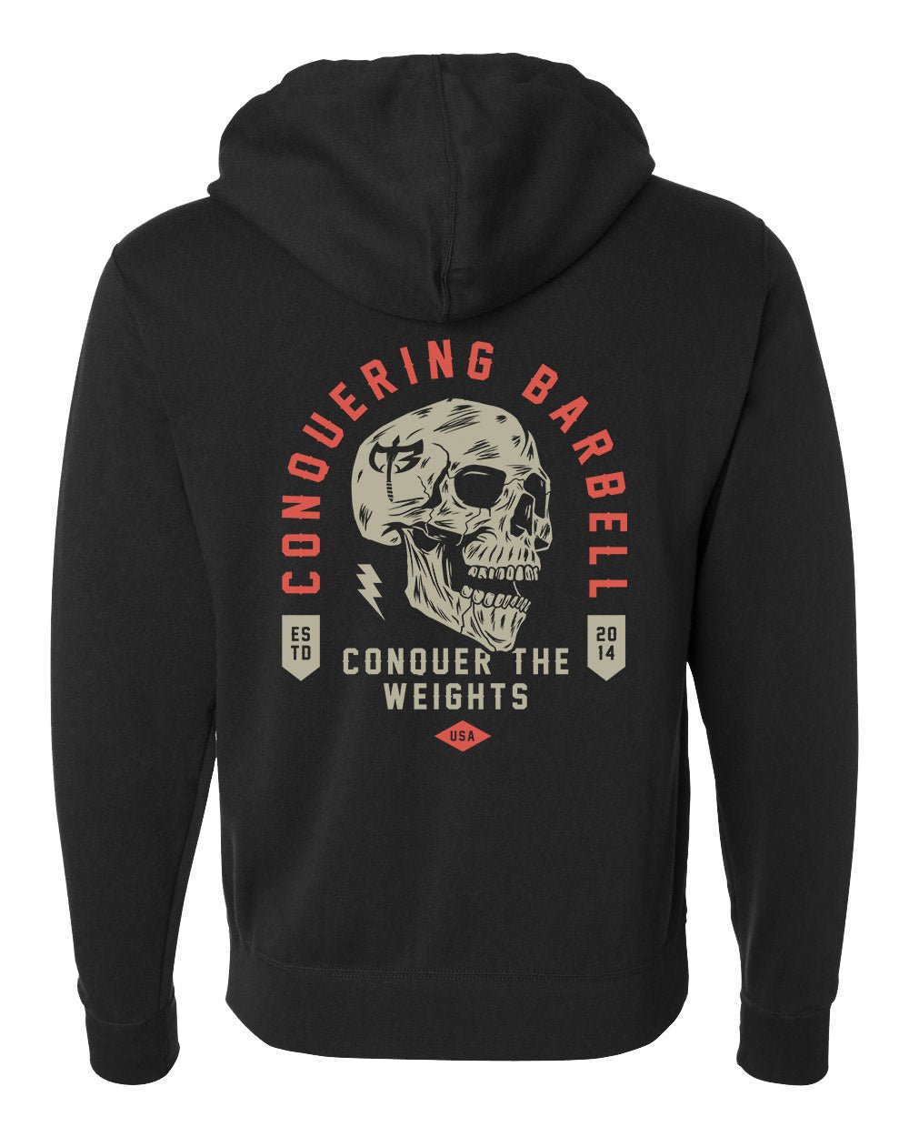 CB Iconic Skull - Pullover Hoodie - Conquering Barbell