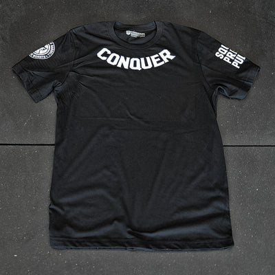 Conquer - Competition Tee - Black - Conquering Barbell
