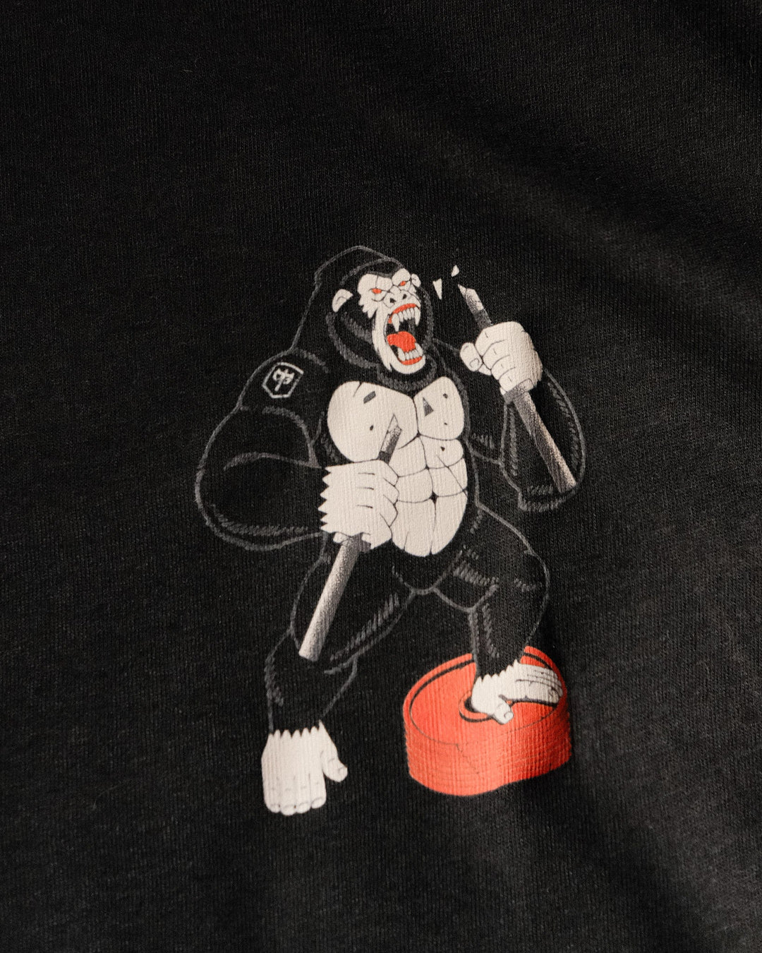 Conquer - Raging Gorilla - Black Tee - Conquering Barbell