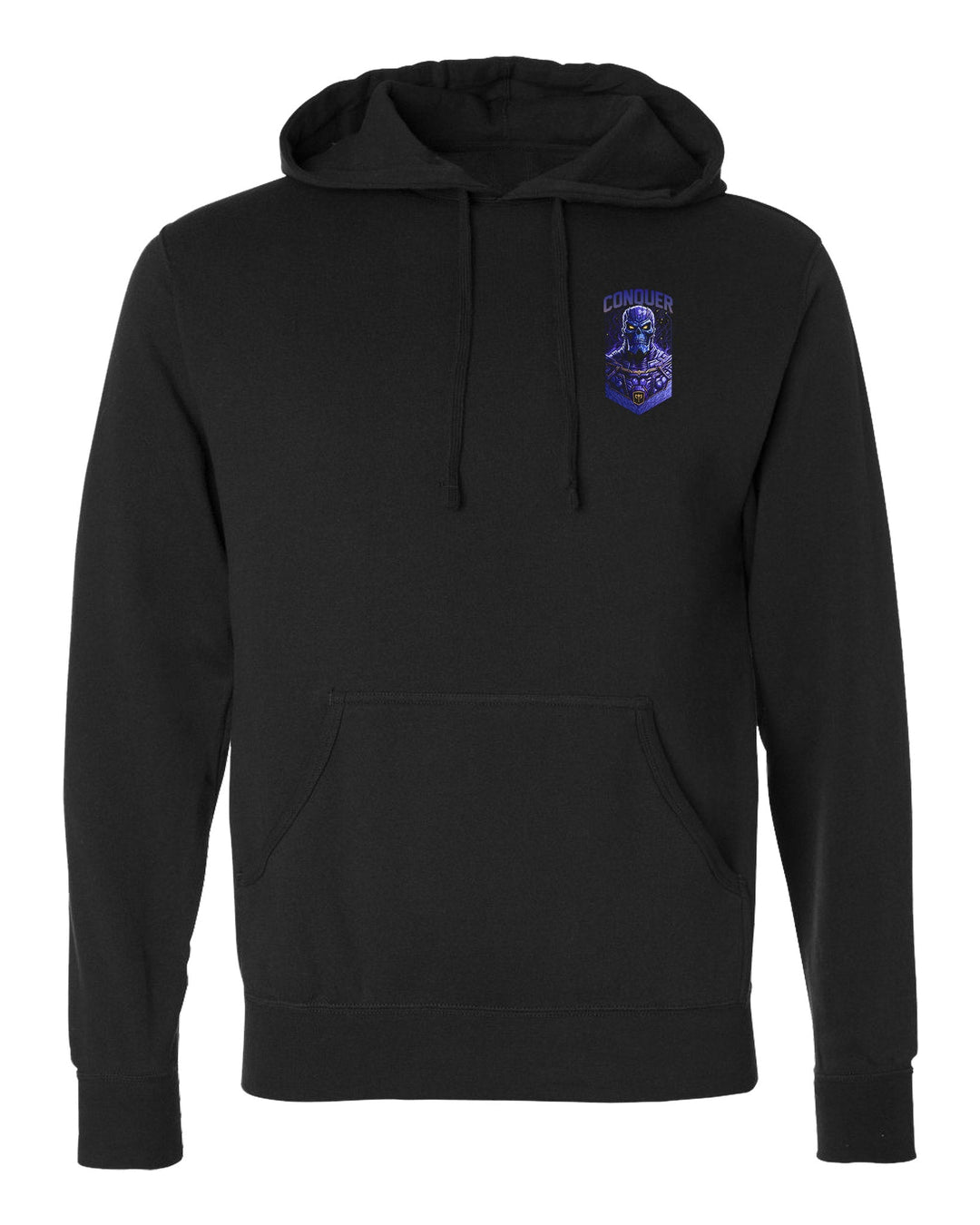 Conquer the Universe pullover hoodie in Black