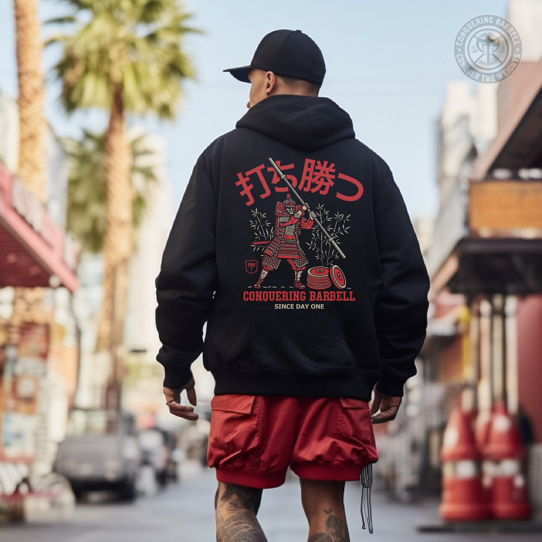 Conquer Way of the Samurai pullover hoodie in Black