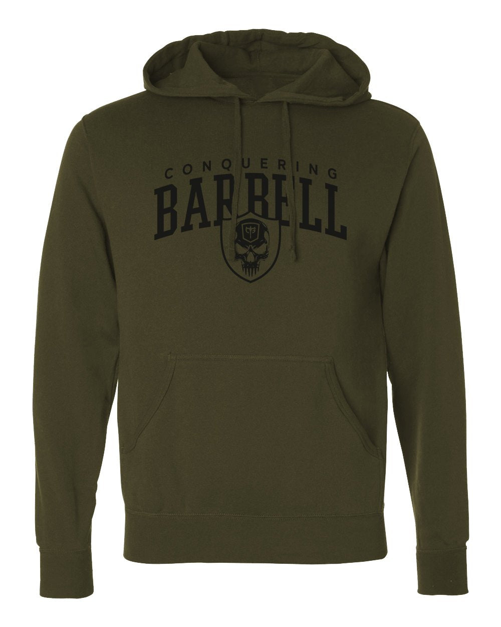 Conquering Barbell Athletics - on Army Pullover Hoodie - Conquering Barbell