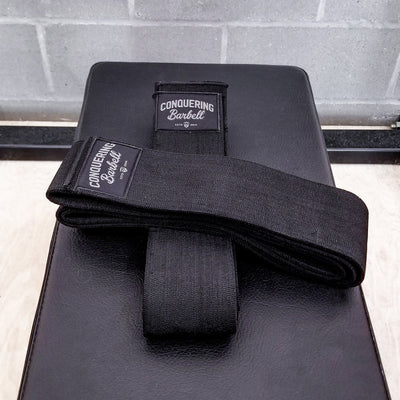 Conquering Barbell - Executioner - Knee Wraps (All Black) - 2.5 Meter - Conquering Barbell