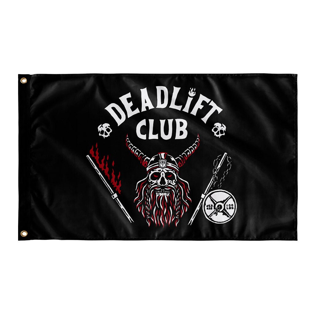 Deadlift Club - 3' x 5' Polyester Flag - Conquering Barbell