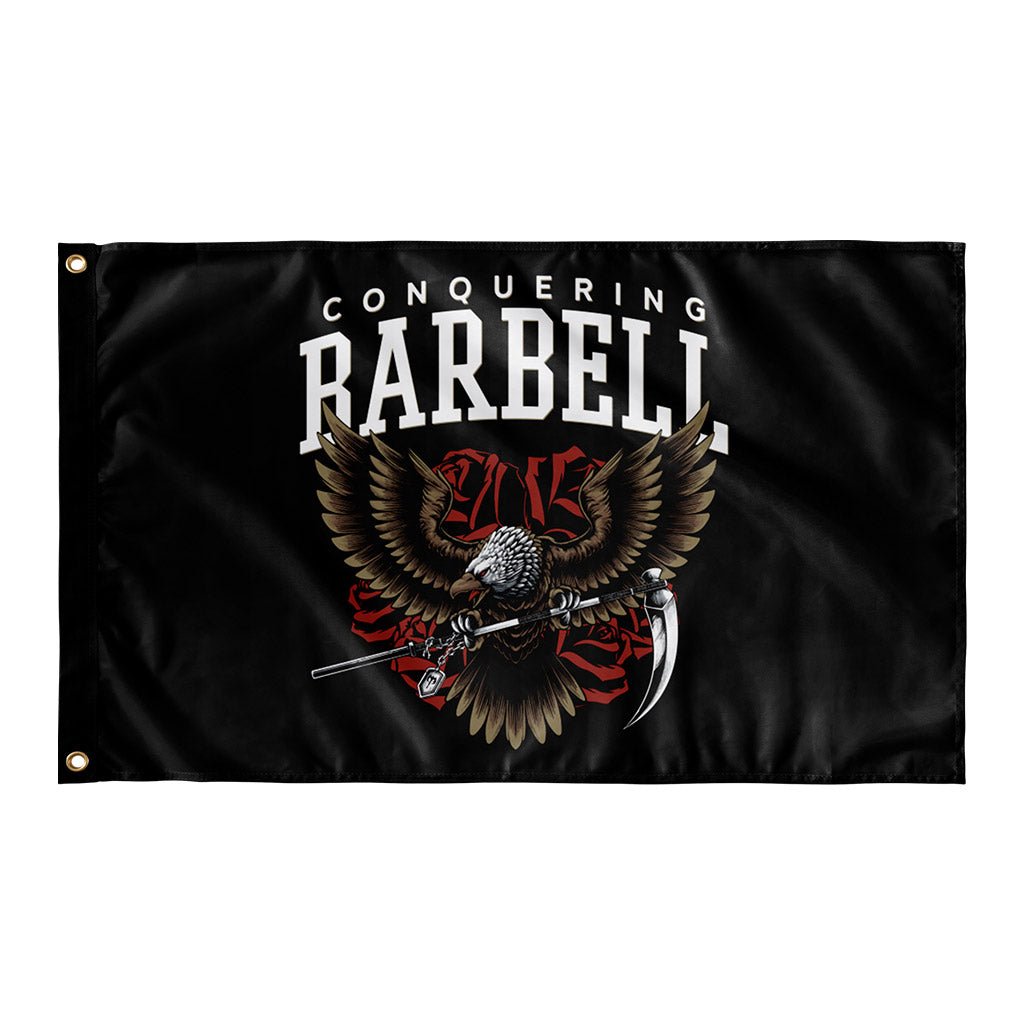 Death Eagle - 3' x 5' Polyester Flag - Conquering Barbell