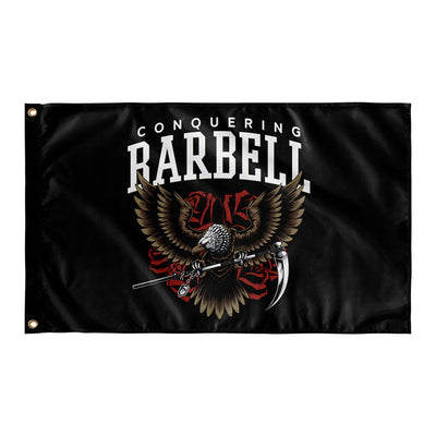 Death Eagle - 3' x 5' Polyester Flag - Conquering Barbell