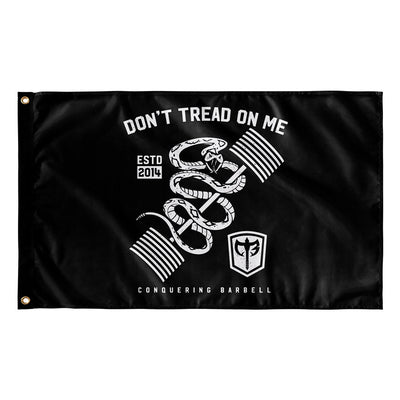 Don't Tread on Me - 3' x 5' Polyester Flag - Conquering Barbell