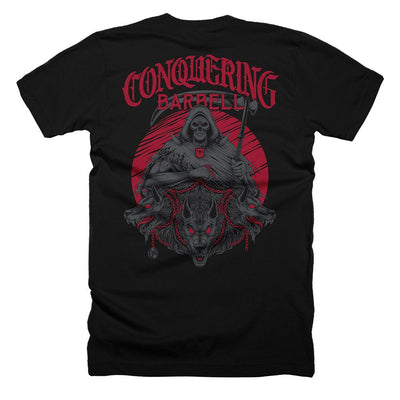 Hunt or Be Hunted - on Black Tee - Conquering Barbell