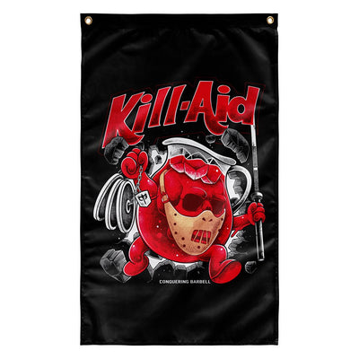 Kill-Aid - 3' x 5' Polyester Flag - Conquering Barbell
