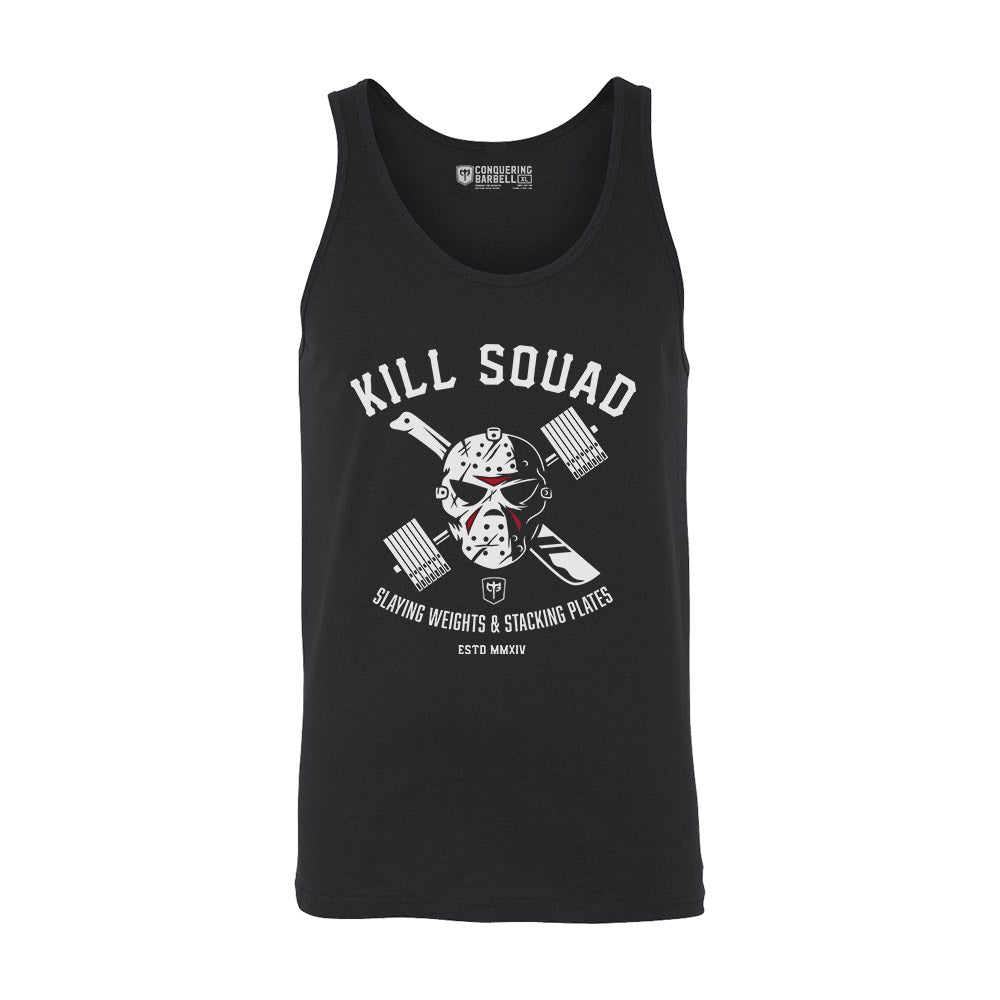 Kill Squad - Black tank top - Conquering Barbell