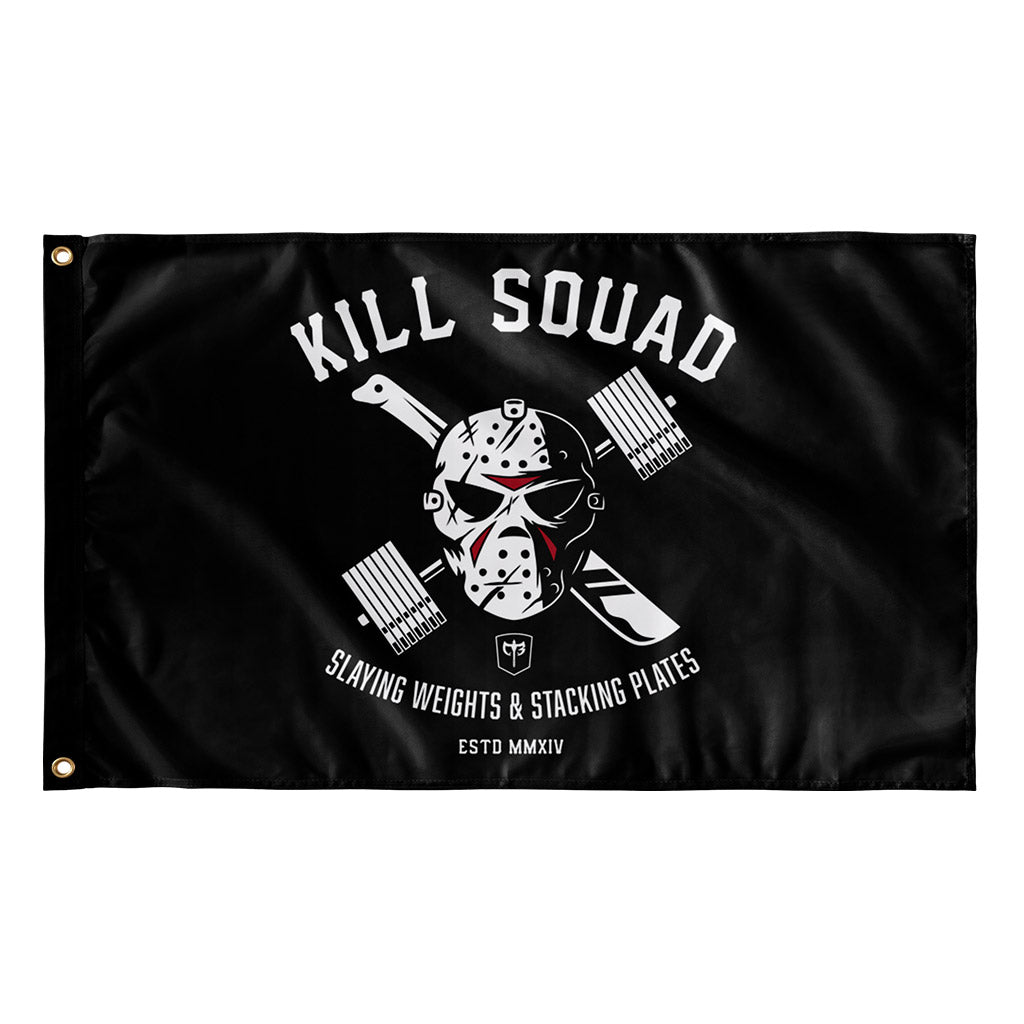 Kill Squad Flag - 3' x 5' Polyester Flag - Conquering Barbell
