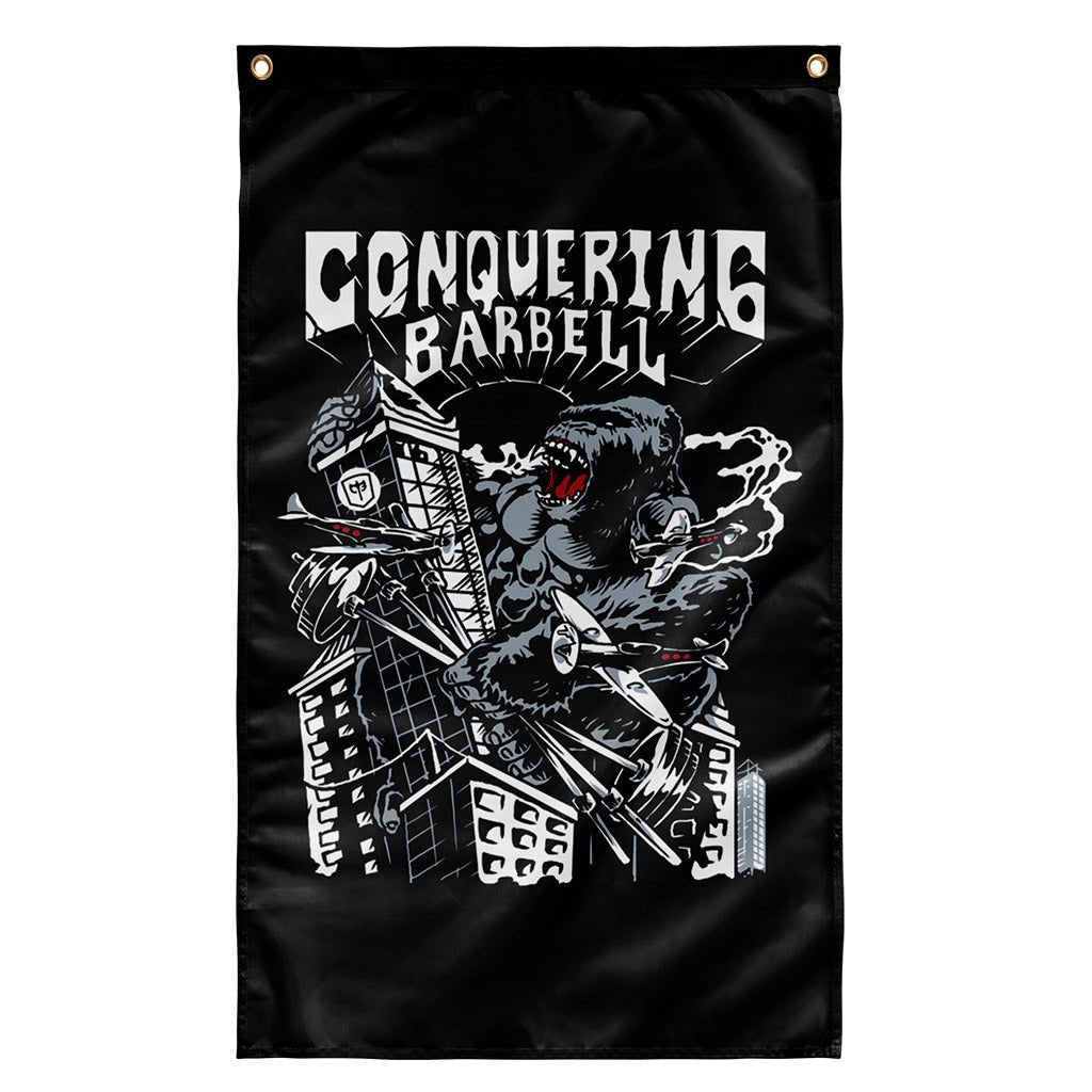 Kong Flag - 3' x 5' Polyester Flag - Conquering Barbell