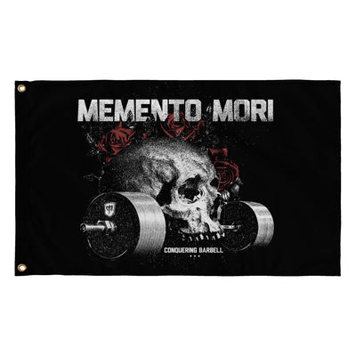 Memento Mori - 3' x 5' Polyester Flag - Conquering Barbell