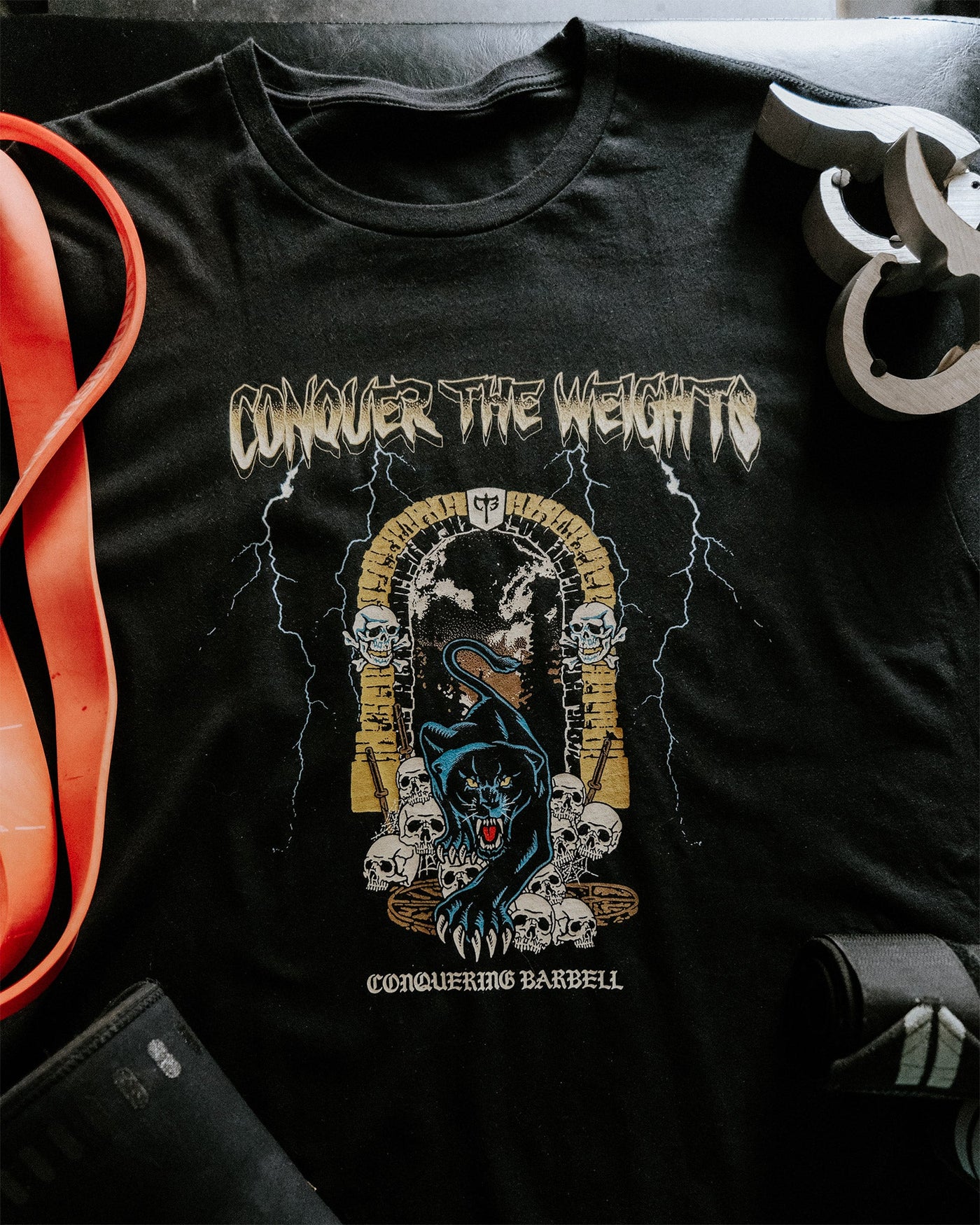 Panther Exodus - Black Tee - Conquering Barbell
