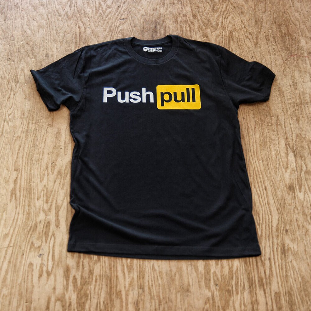 Push Pull tee - Conquering Barbell