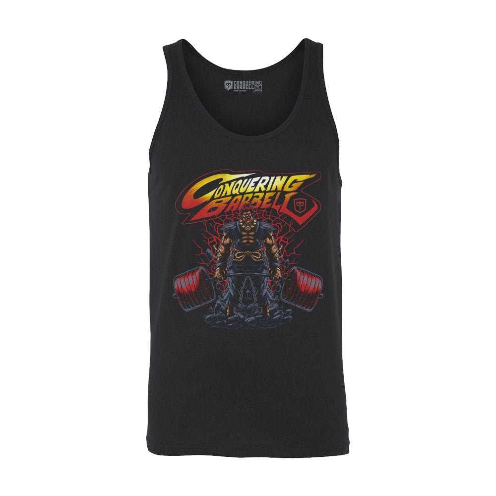 Raging Demon - Black tank top - Conquering Barbell